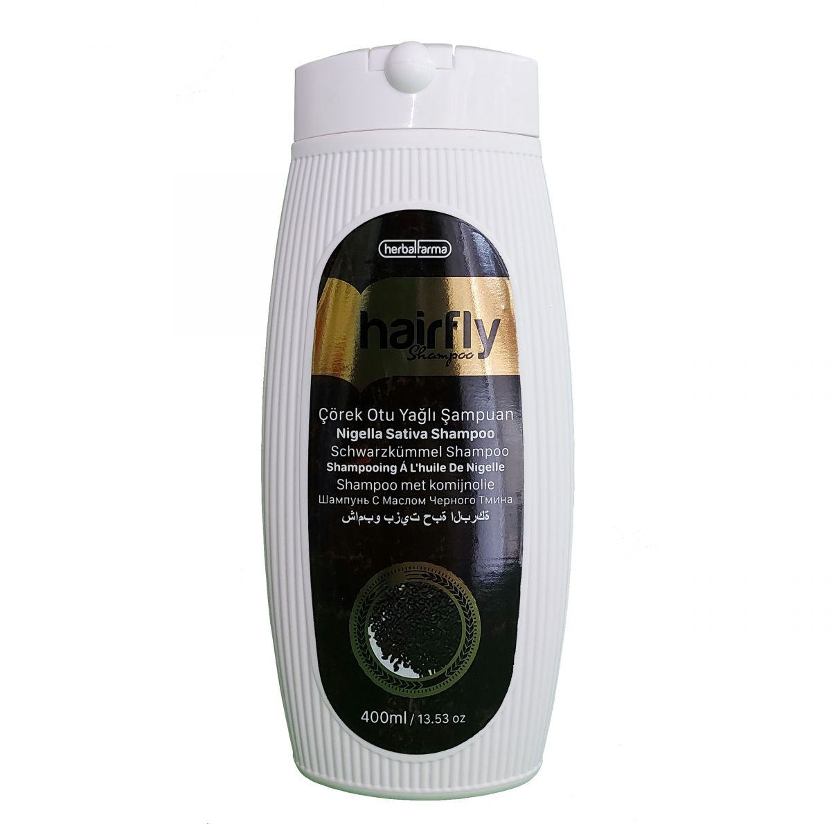 HerbalFarma Hairfly Çörek Otu Yağlı Şampuan (400ml)